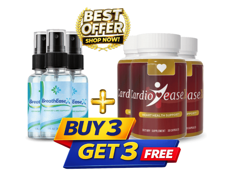 BreathEaseX® best value — Buy 3 Get 3 FREE CardioEaseX